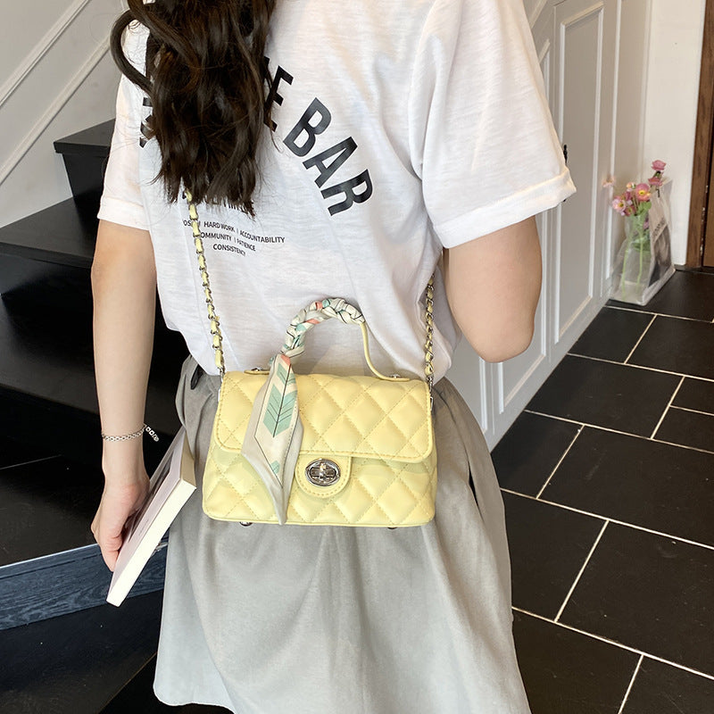 Style High-grade Fashionable Simple Portable Embroidery Small Square Bags
