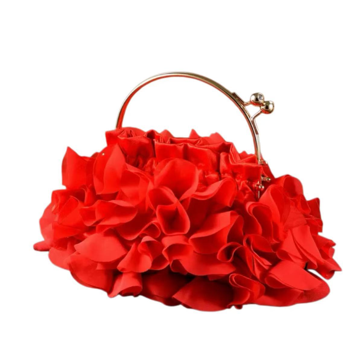 Women's Flower Retro Dress Party Clutch Dinner Bag