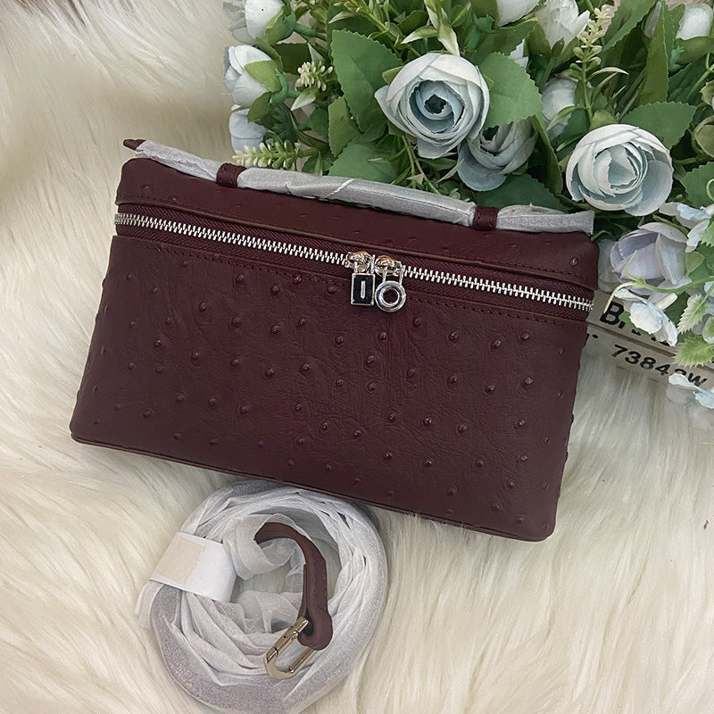 Genuine Leather Kelly Box Light Luxury Advanced Women's Shoulder Bag