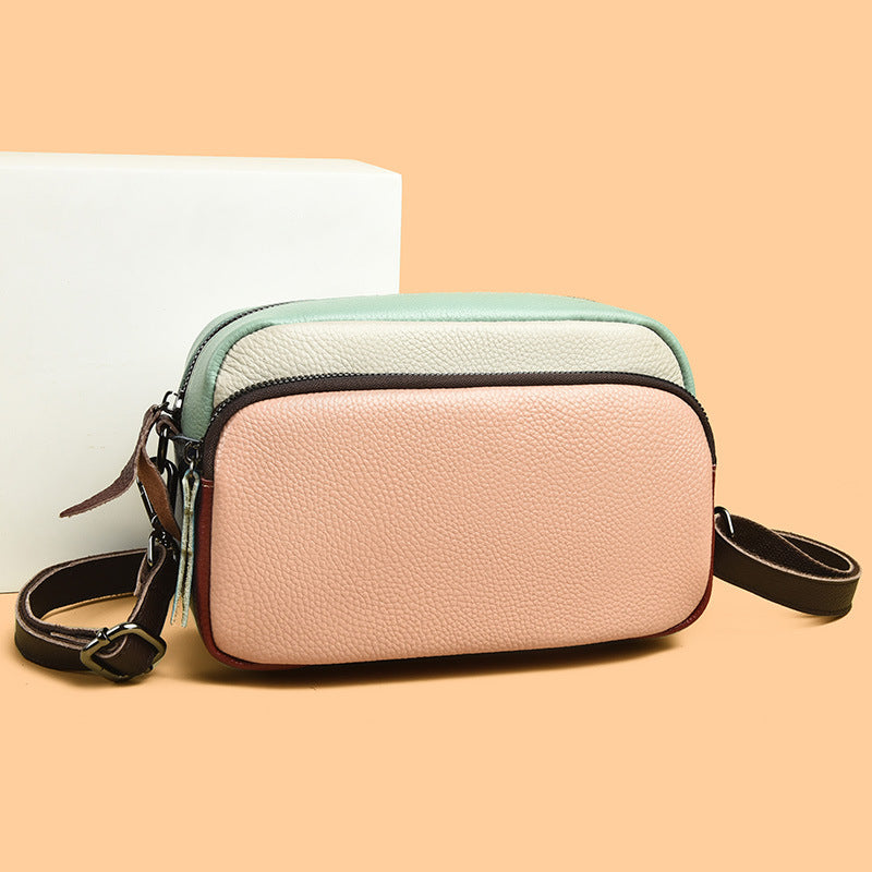 Women's Fashion Simple First Layer Soft Cowhide Women's Leather Bag
