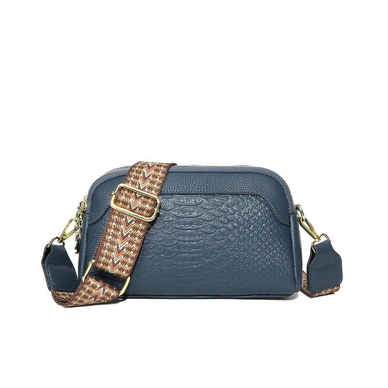 Women's Genuine Leather Simple Fashion Mobile Women's Messenger Bag