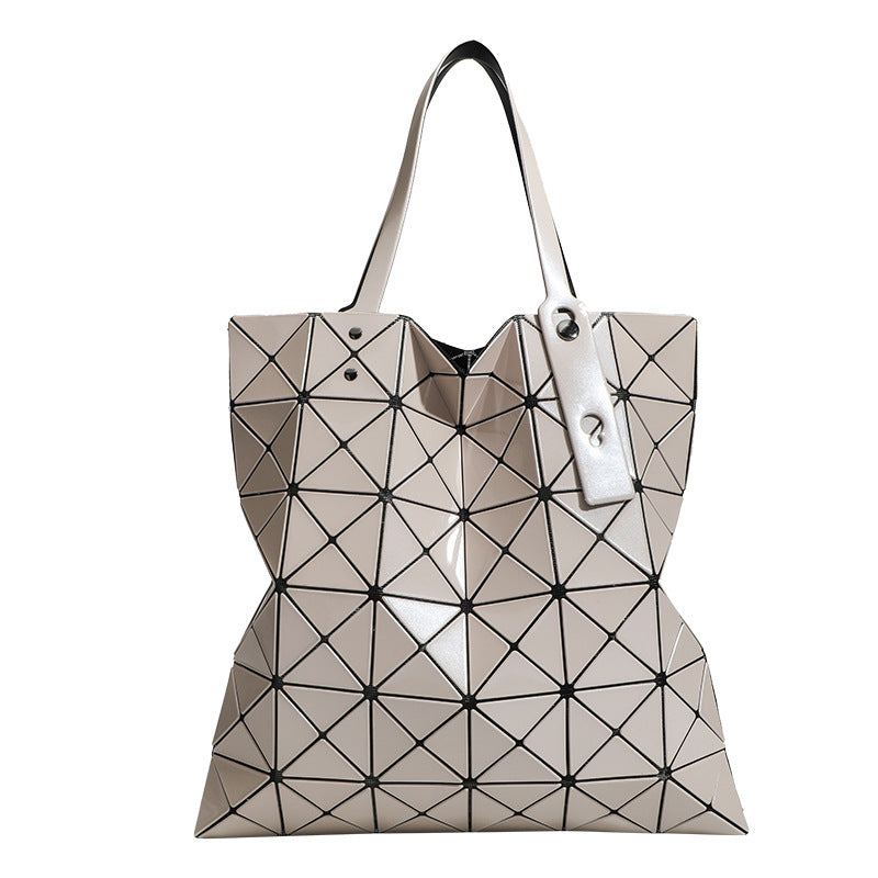 Creative Fashion Rhombus Folding Geometric Portable Women's Shoulder Bag