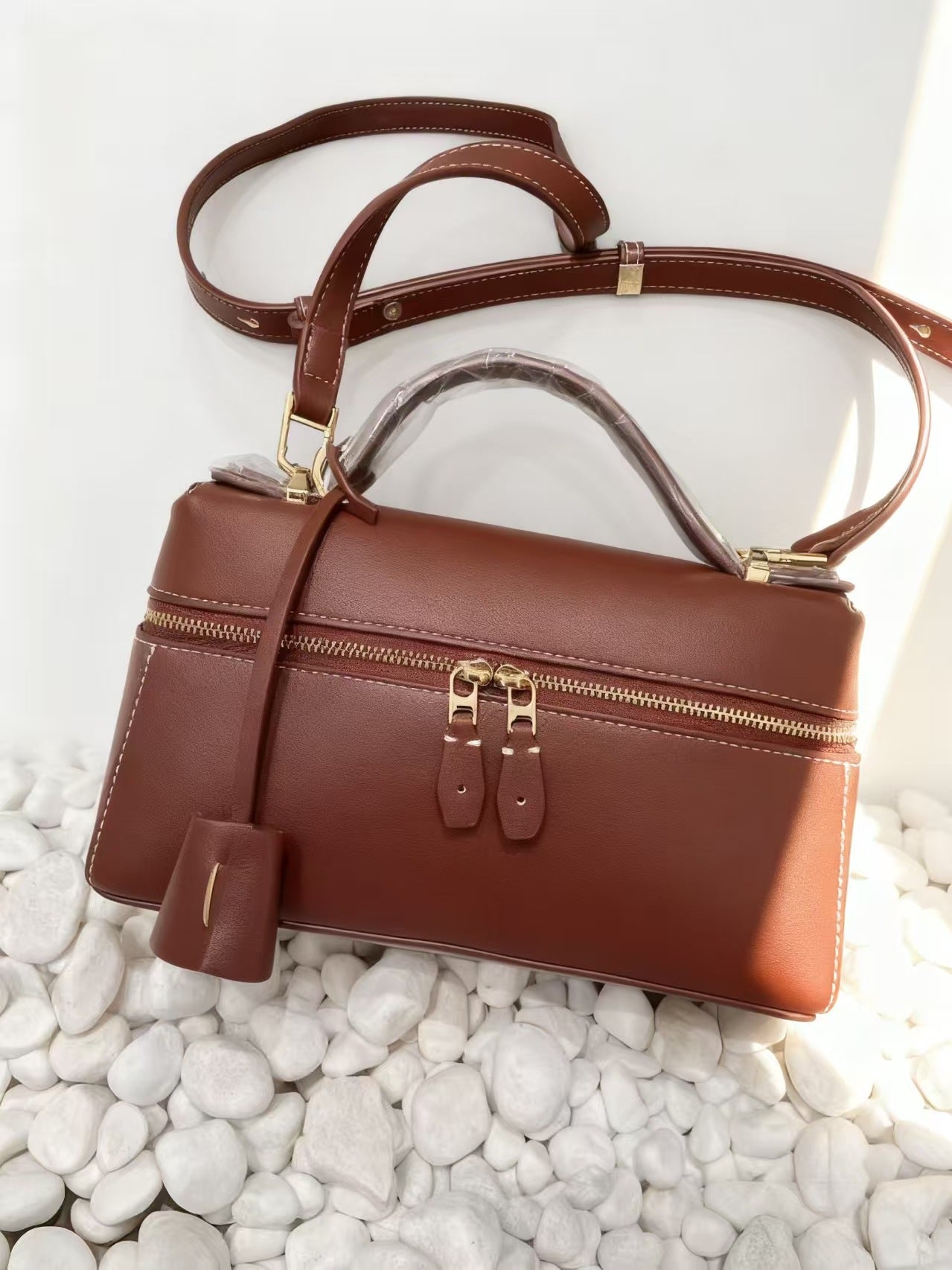 Women's Lunch Box Leather Fashion Kelly Bags