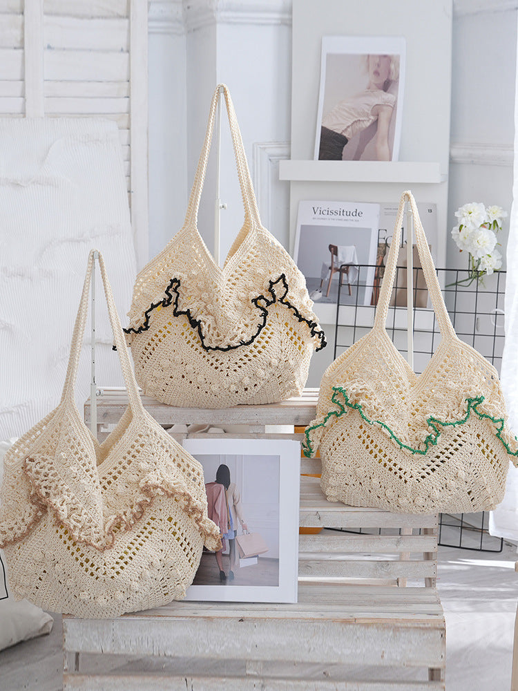 Women's Niche Woven Hand-woven Hollow Seaside Holiday Bags