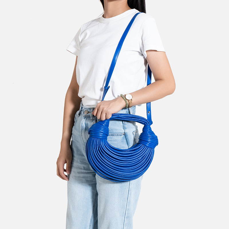 Women's Knitting Fashion Handmade Knotted Noodles One Women's Handbag