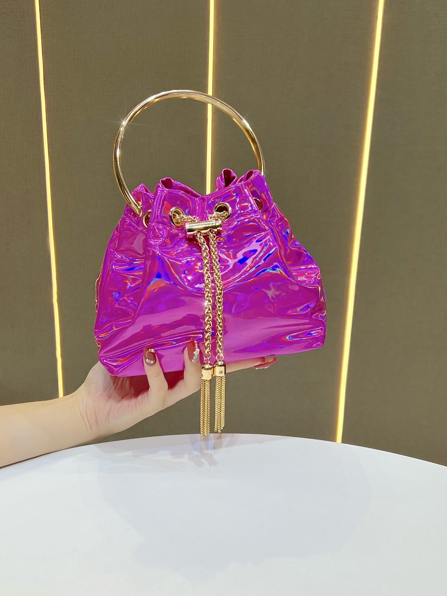 Fashion Women's Korean Simple Chain Niche Dinner Bag