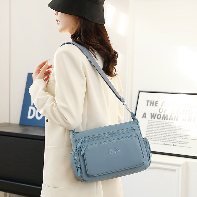 Popular Women's Large Capacity Waterproof Nylon Shoulder Bags