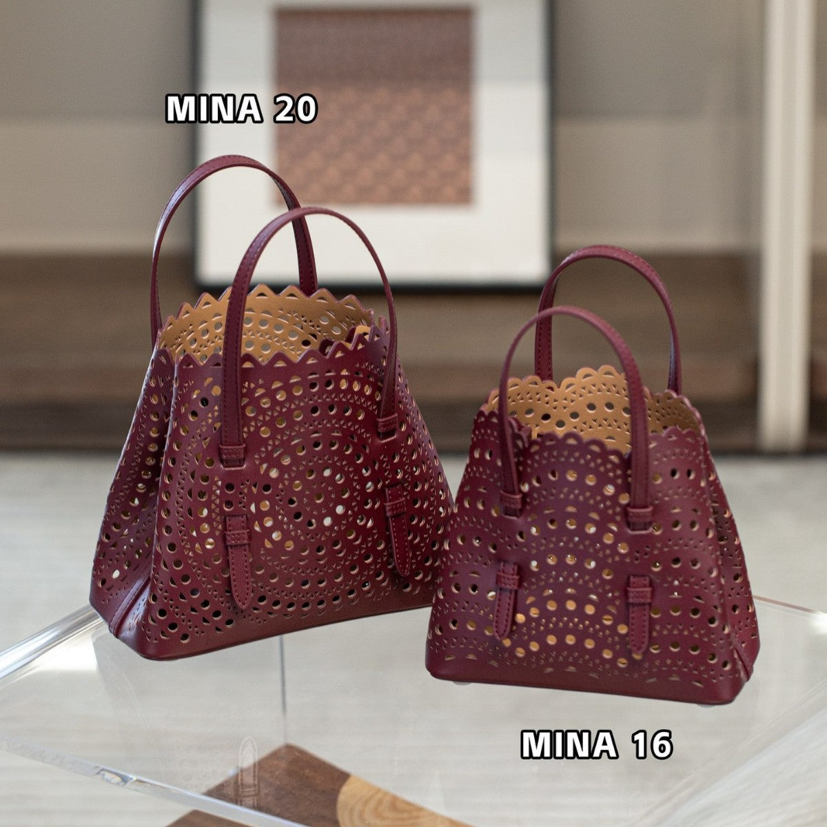 Hollow Fashionable Elegant Wave Carved Basket High Quality Women's Shoulder Bag