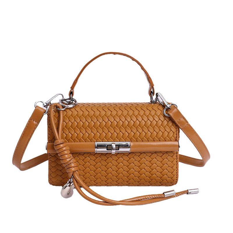 Women's Textured Trendy Fashionable Exquisite Super Popular Small Square Bag