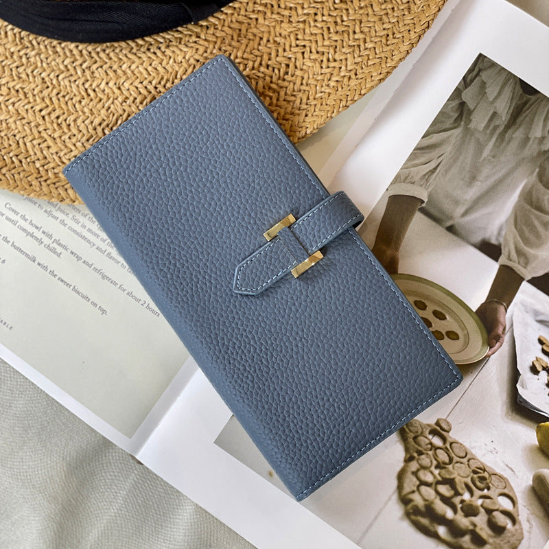 Women's Genuine Leather Long Design High Sense Ladies Wallet