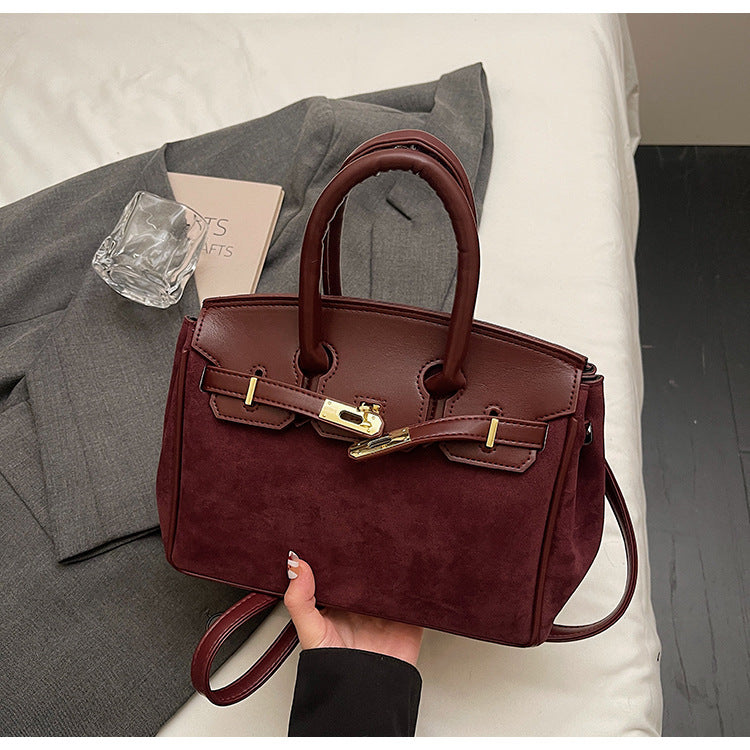 Women's Texture Portable Kelly High-grade Large Capacity Bags