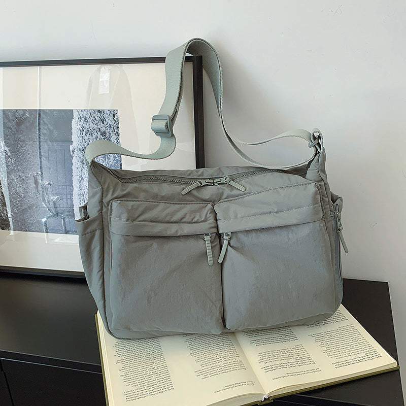 Women's & Men's Simple Nylon Cloth Large Capacity Totes Bags