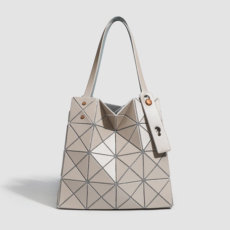 Color Nail Diamond Box Geometric Rhombus Versatile Tote Bag