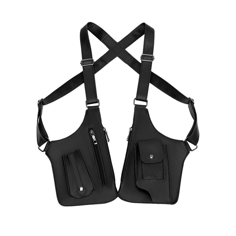 Men's Suspender Vest Tactics Invisible Fashion Men's Chest Bag