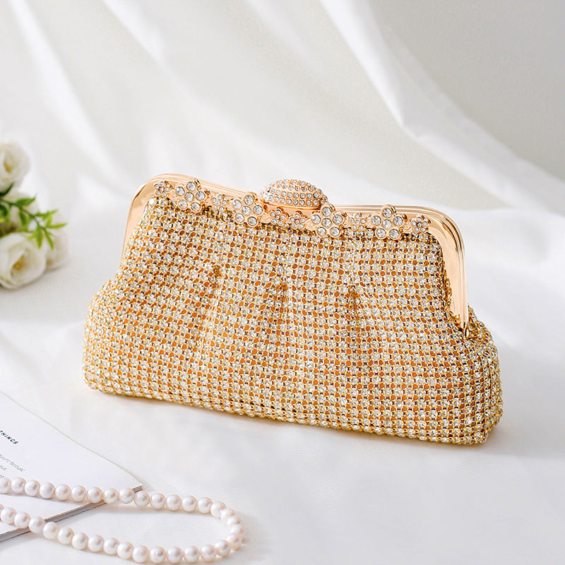 Women's Diamond Clutch With Cheongsam Dress Fashion Dinner Bag