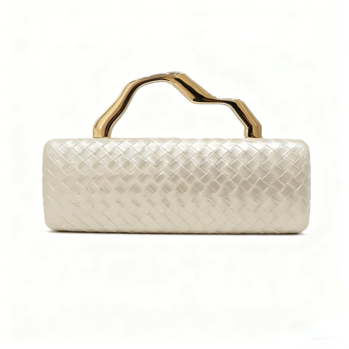 Gold Woven Clutch Affordable Luxury Fashion Women's Handbag