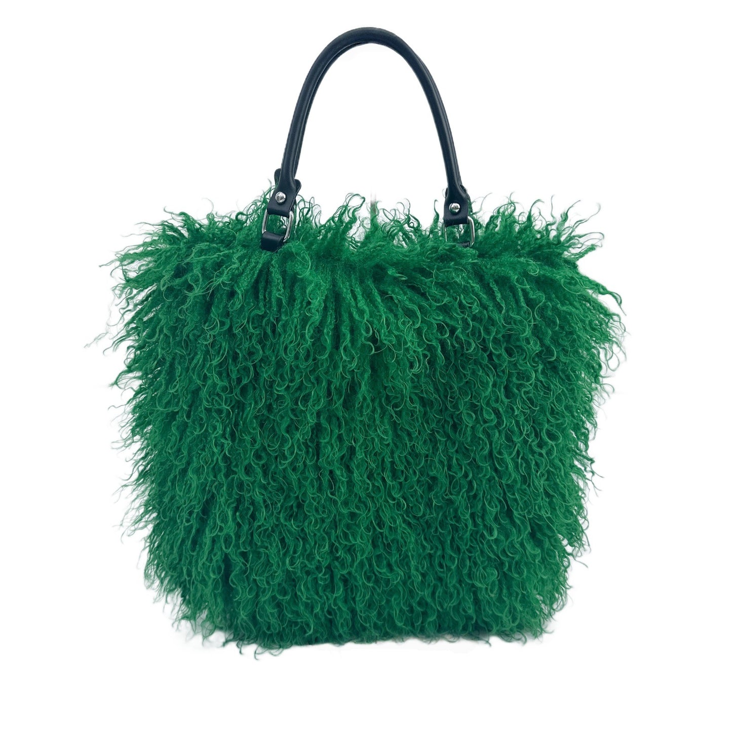 Women's Fashion Sense Fur Large Capacity Imitation Sheep Beach Tote Bags