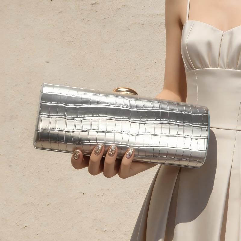 Popular Women's Double-sided Crocodile Pattern Clutch Men's Shoulder Bags