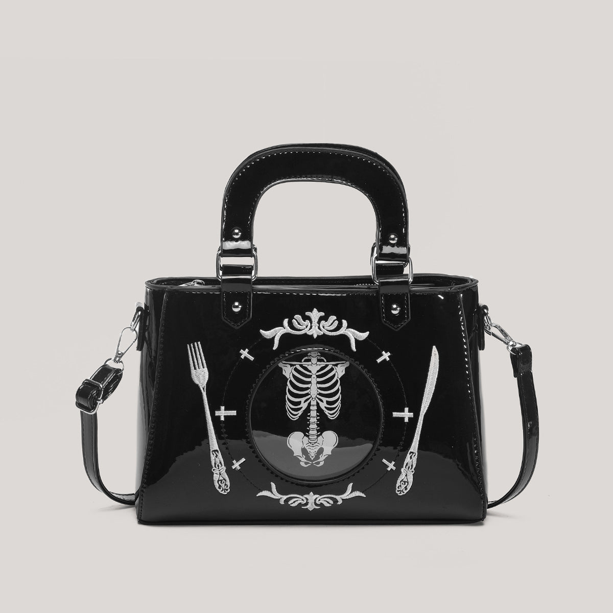 Bone China Plate Cartoon Sweet Cool Hot Underarm Women's Messenger Bag
