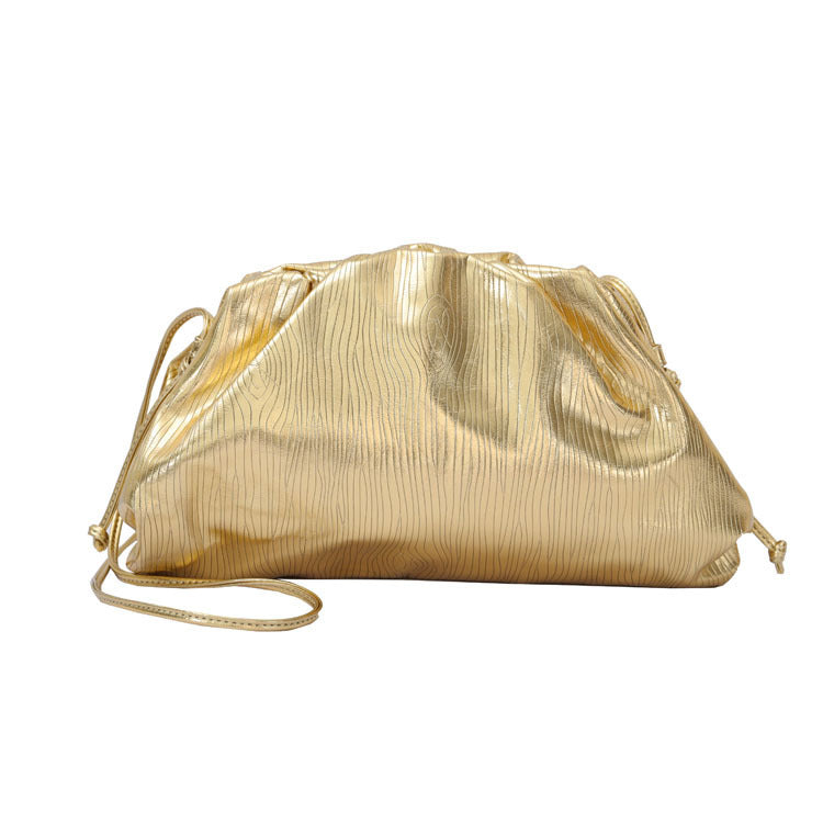Women's Golden Cloud Large Size Woven Dumpling Women's Shoulder Bag