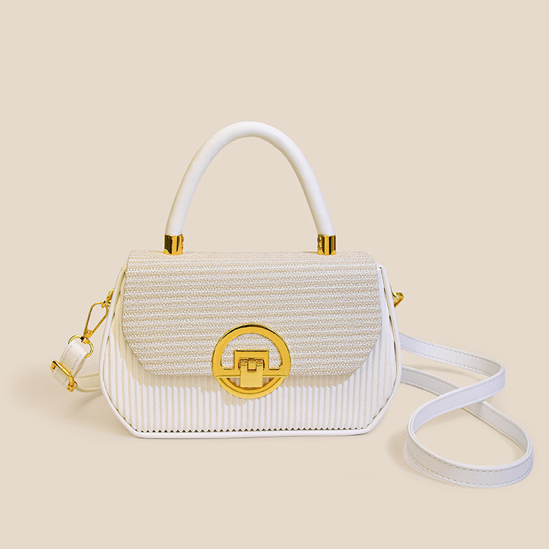 Women's High-grade Portable Korean Trendy Patchwork Box Women's Messenger Bag