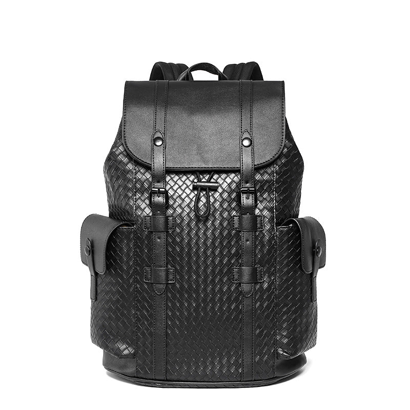 Men's Fashionable Woven British Style Large Capacity Backpacks