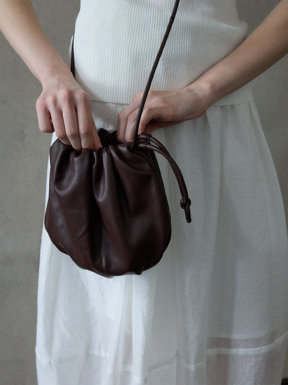 Soft Glutinous Cloud Feeling Drawstring Daily Bags