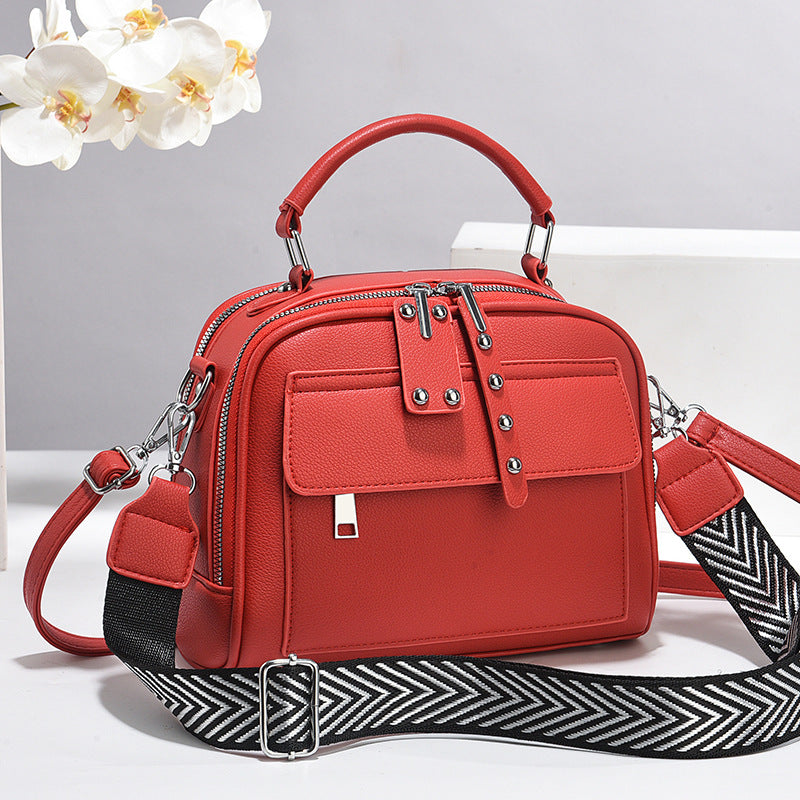 Women's Stylish Texture Portable Simple Large Capacity Women's Messenger Bag