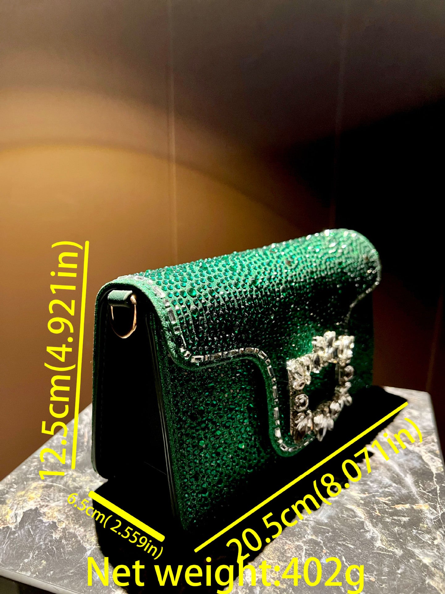 Fashion Exquisite Full Diamond Advanced Rhinestone Dress Dinner Bag