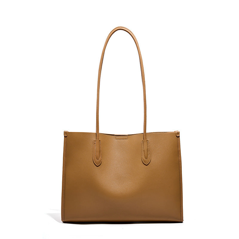 Women's Genuine Leather Niche Soft Versatile High-grade Large Bags
