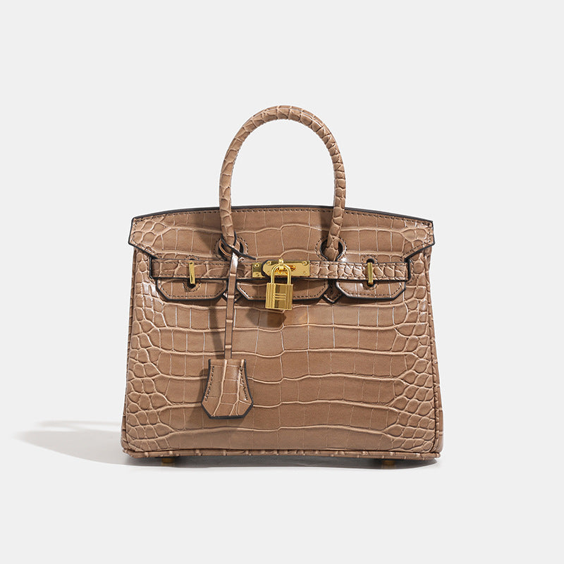 Women's Crocodile Pattern Light Luxury Large Capacity Women's Messenger Bag