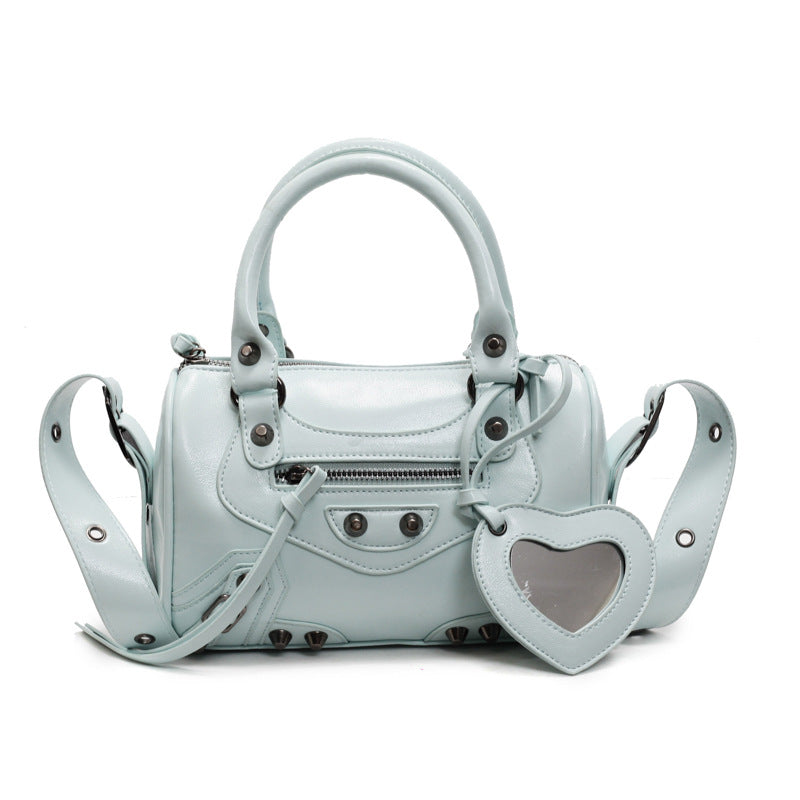 Fashion Vintage Rivet Advanced Texture Sweet Women's Messenger Bag