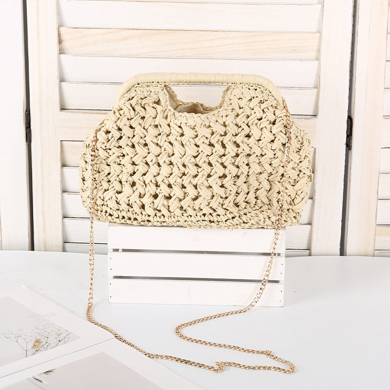 Women's Handmade Knitted Seaside Vacation Daily Leisure Portable Minority Bags