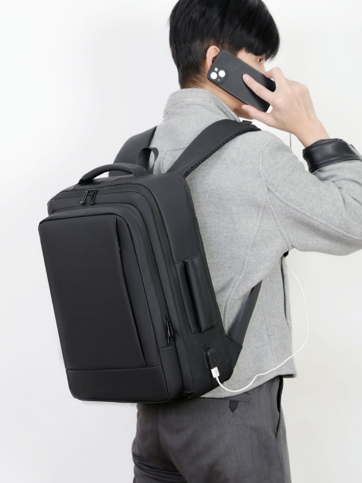 Charming Men's Extended Fashion Commuter Computer Backpacks
