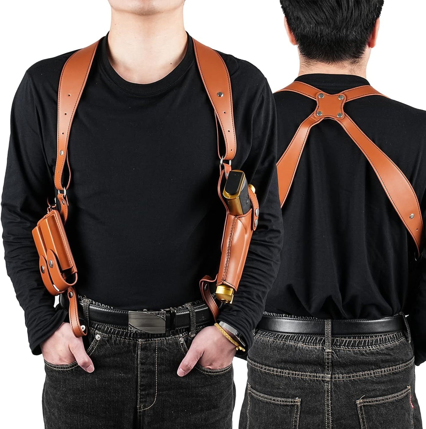 Underarm Sunday Cartridge Suit Concealed Leather Tactical Backpack