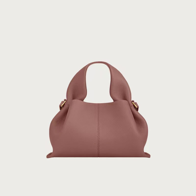 Delivery Cloud Genuine Leather Niche Dumpling Women's Shoulder Bag