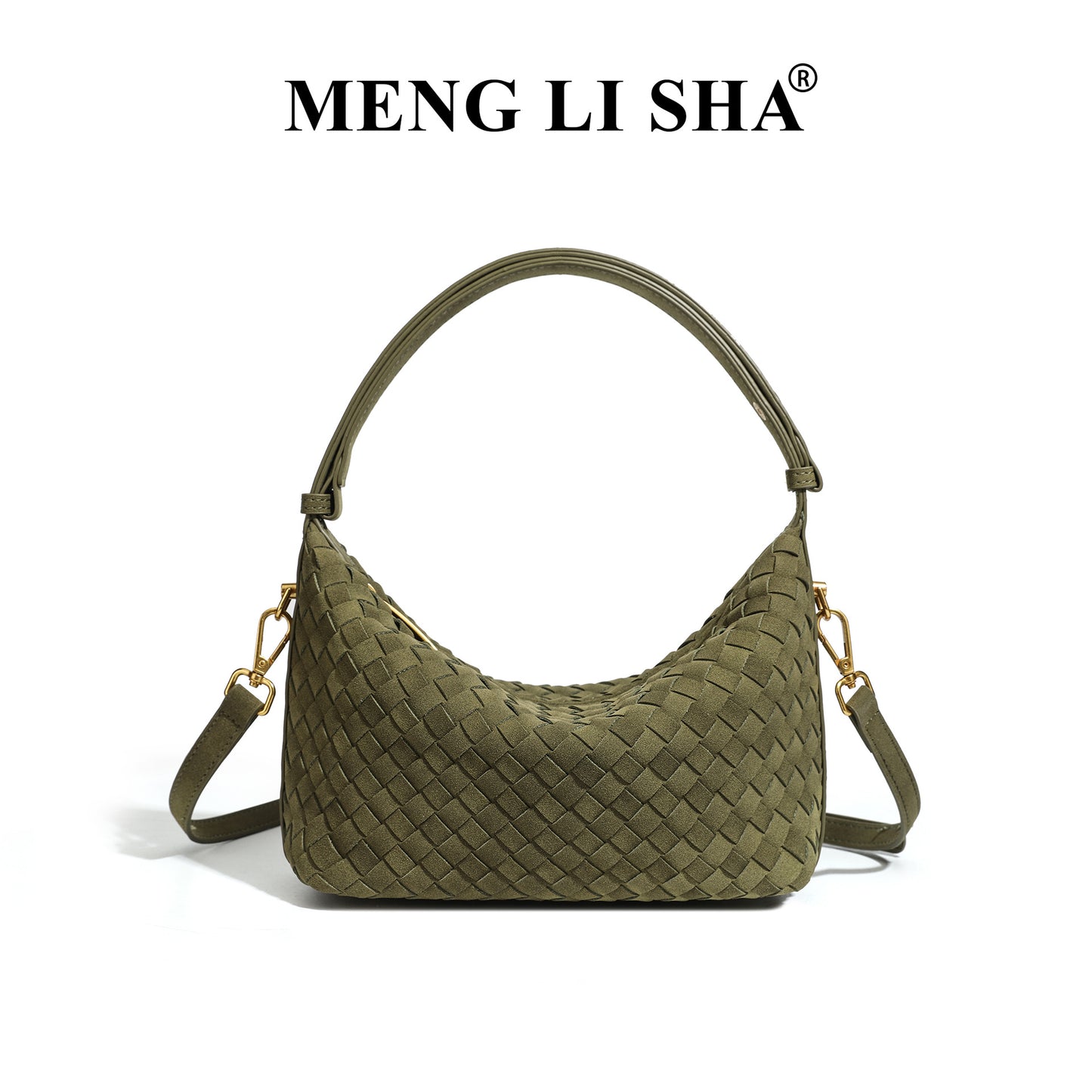 Women's Niche Matte Leather Woven Simple Retro Commuter Bags