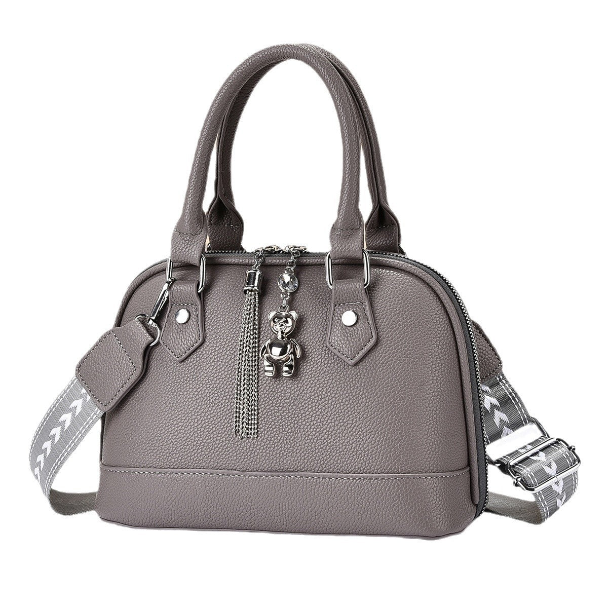Women's Plaid Stitching Macaron Simple Elegant Fashion Women's Messenger Bag