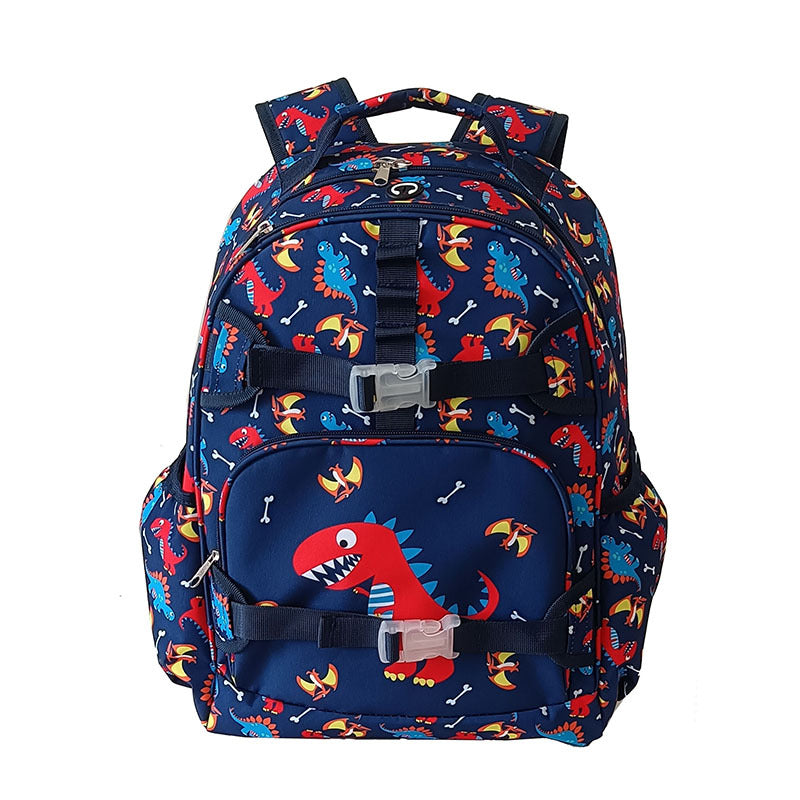 Dinosaur Cartoon Spine Protection Boys Large Capacity Lightweight Two-piece Set Primary School Bag