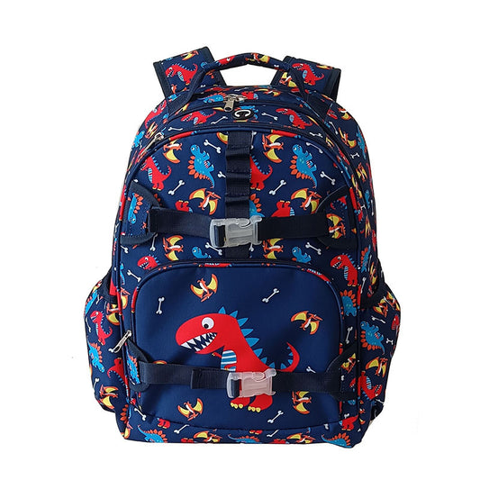 Dinosaur Cartoon Spine Protection Boys Large Capacity Lightweight Two-piece Set Primary School Bag