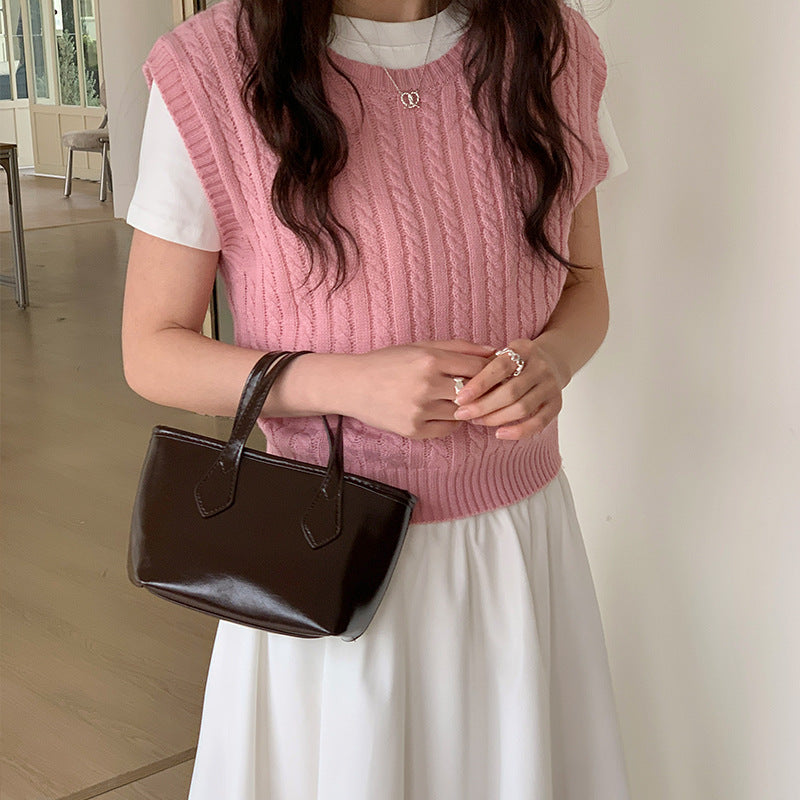 Women's Design High Texture Hand Holding Simple Women's Shoulder Bag