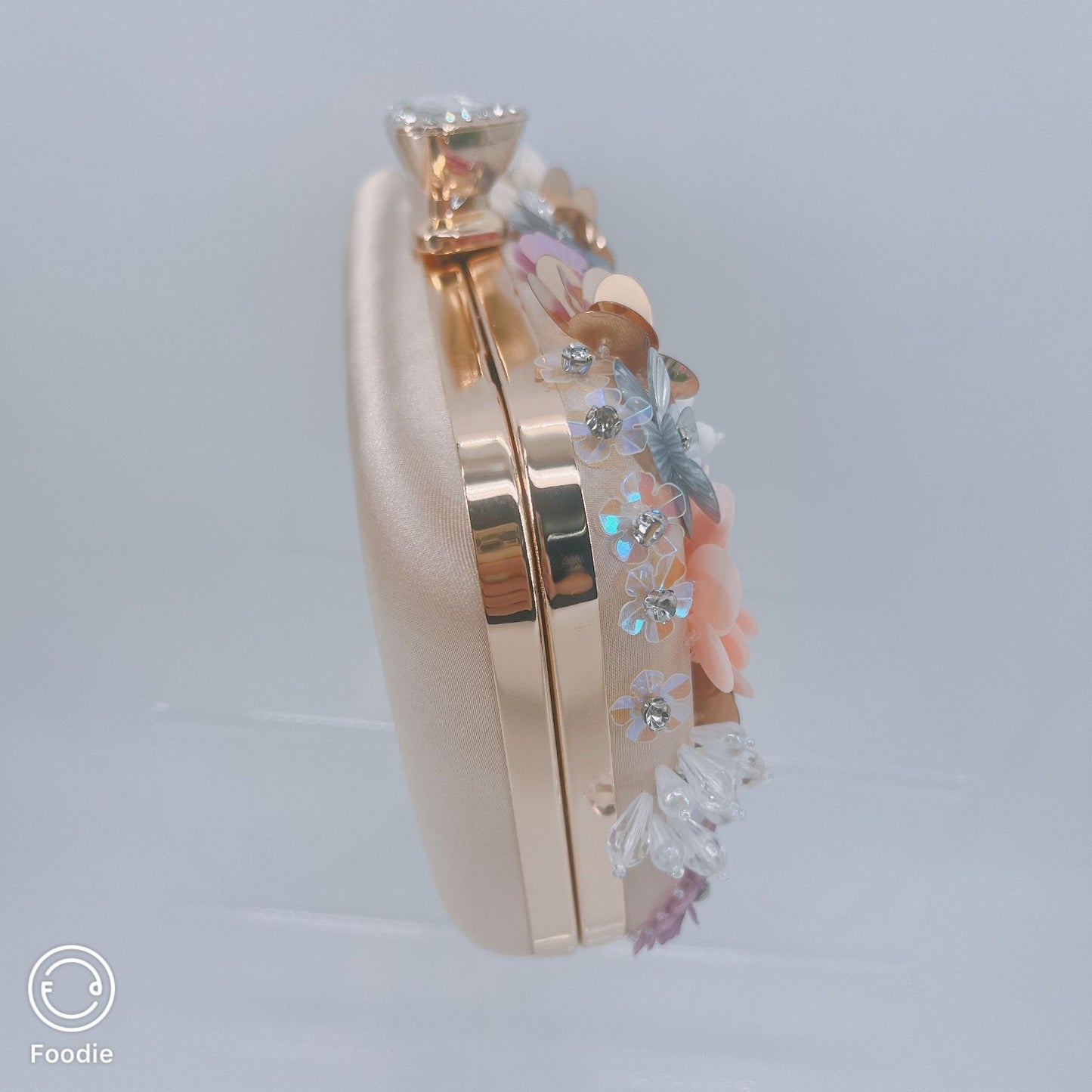 Three-dimensional Flowers Fashion Handmade Beaded Party Dinner Bag