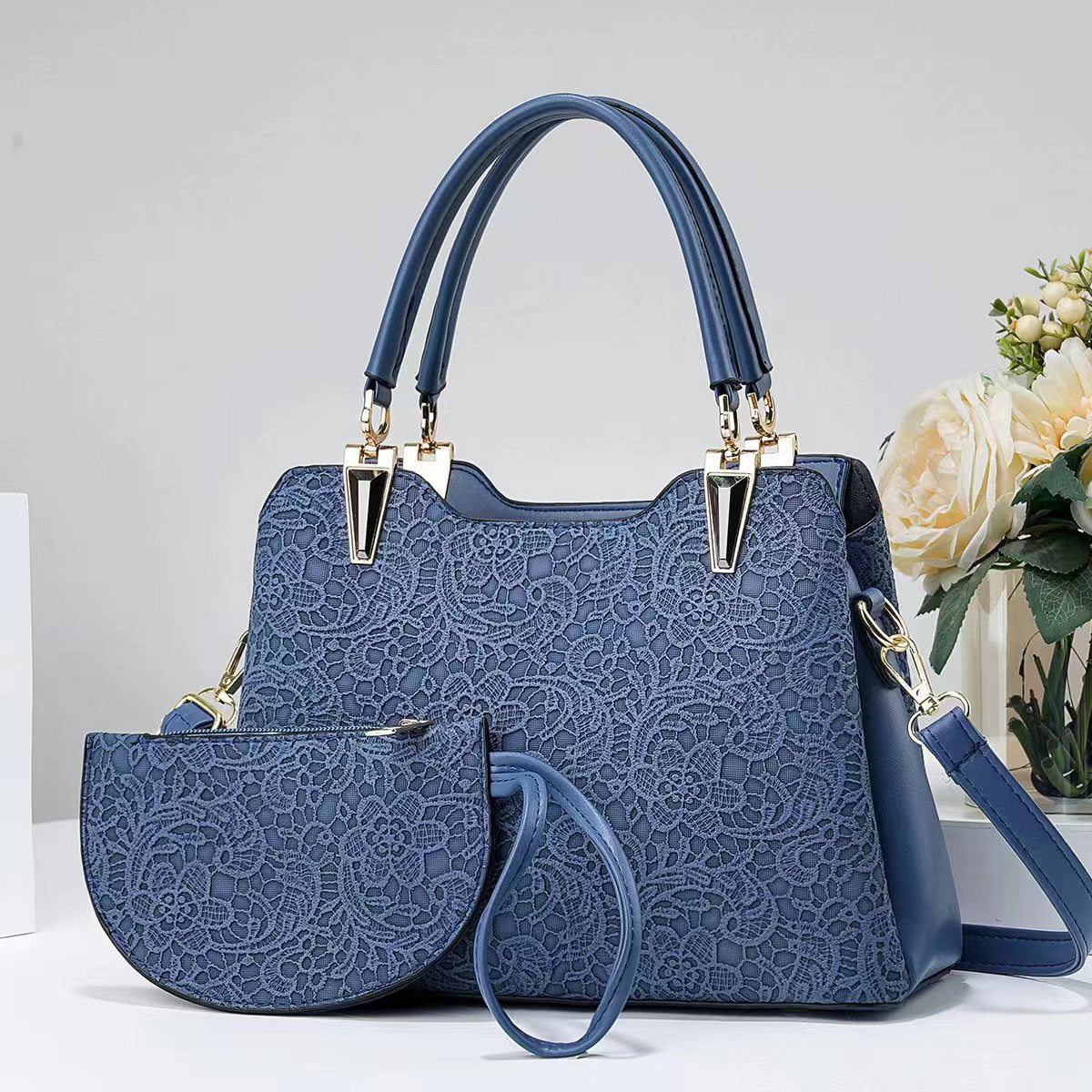 Women's Capacity Elegant Two-piece Set Portable Fashion Bags