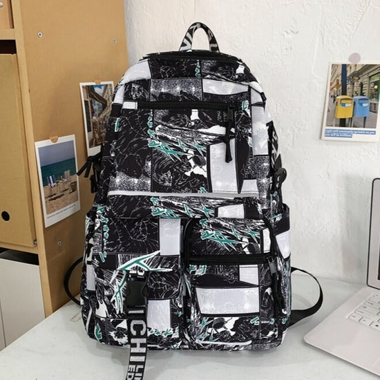 Cartoon Iti Male Large Capacity Trendy Primary School Bag