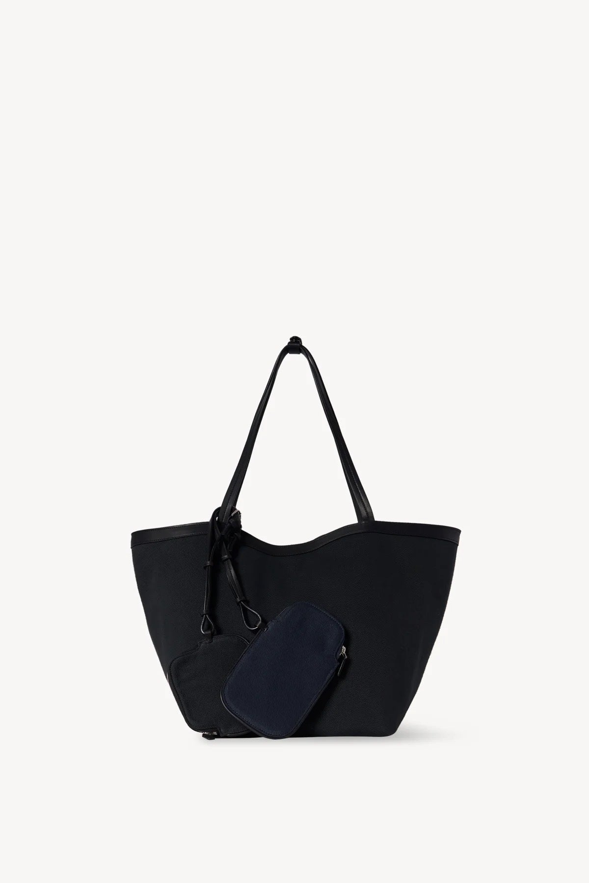 Double-sided Canvas Patchwork Leather Contrast Color Underarm Commuter Large Capacity Bags