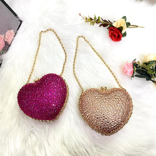Women's Rhinestone Spring Fashion Mini Love One Bags