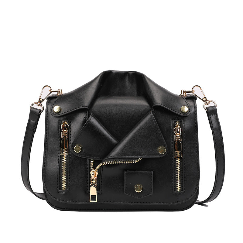 Women's Personality Trendy Fashion Zipper Creative Clothes Women's Messenger Bag