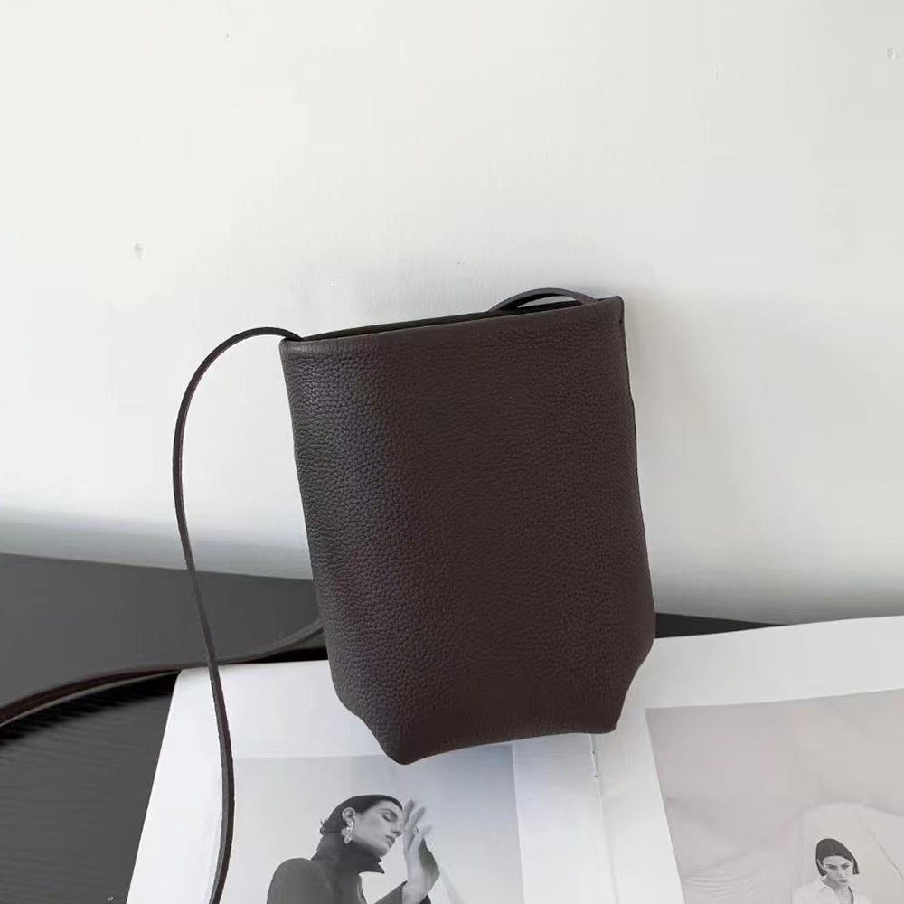 Women's Summer Litchi Pattern Top Layer Leather Women's Messenger Bag