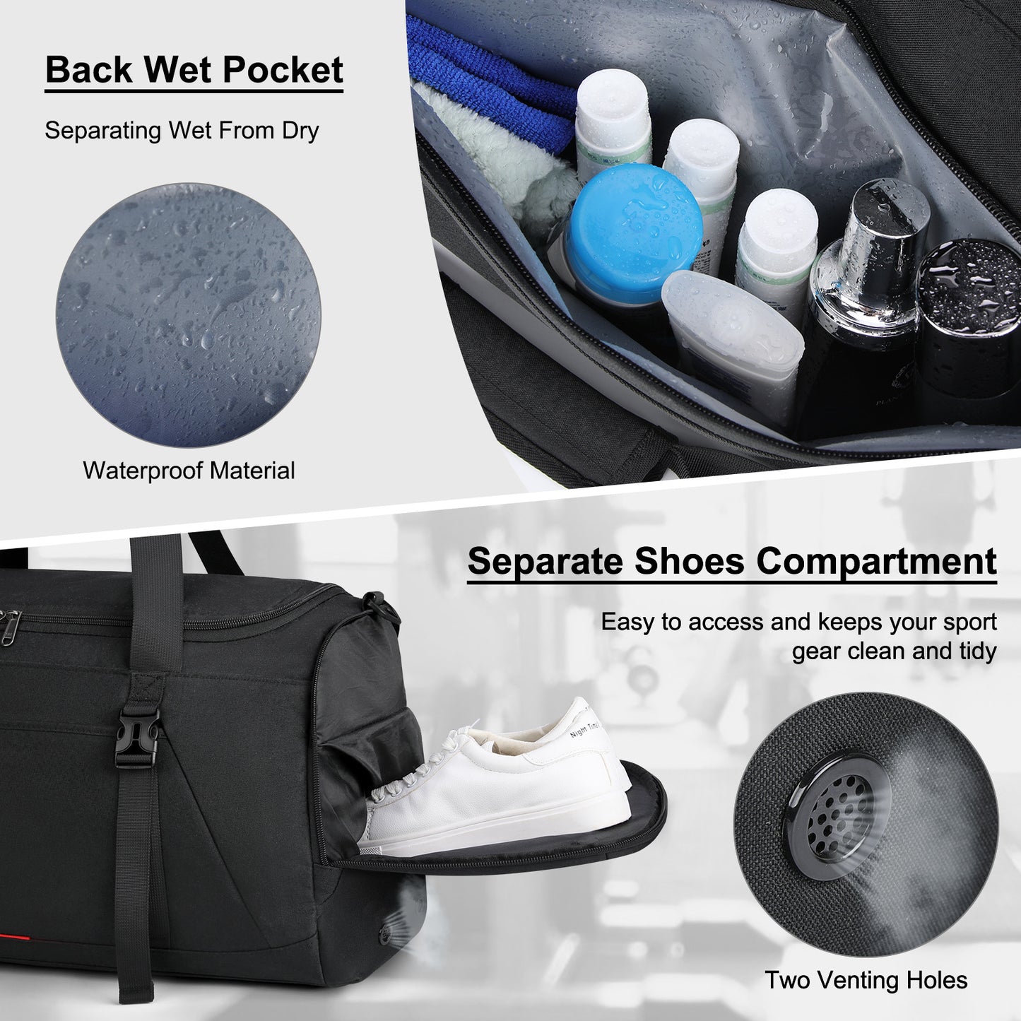 Unisex Waterproof Large Capacity Portable Weekend Luggage