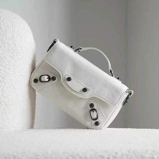 Women's Cowhide Portable Flap Fashion Motorcycle High Women's Messenger Bag